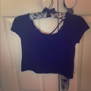 Black crop top